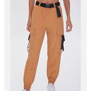 Forever 21 Womens Release-Belt Cargo Pants Size Small